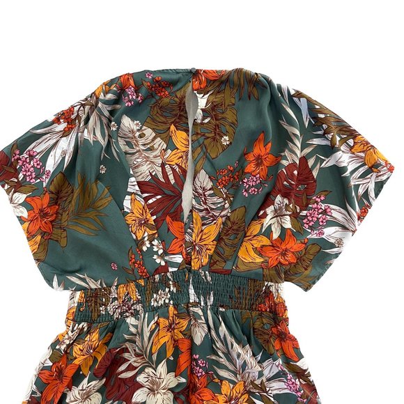 NWOT Women's Showpo Vacay Ready Maxi Dress in Teal Floral Satin AU 14 / AU XL - Picture 5 of 10